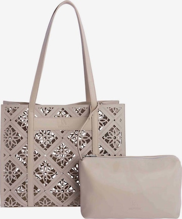 Don Algodon - Bolso de hombro 'Arousa' en blanco: frente
