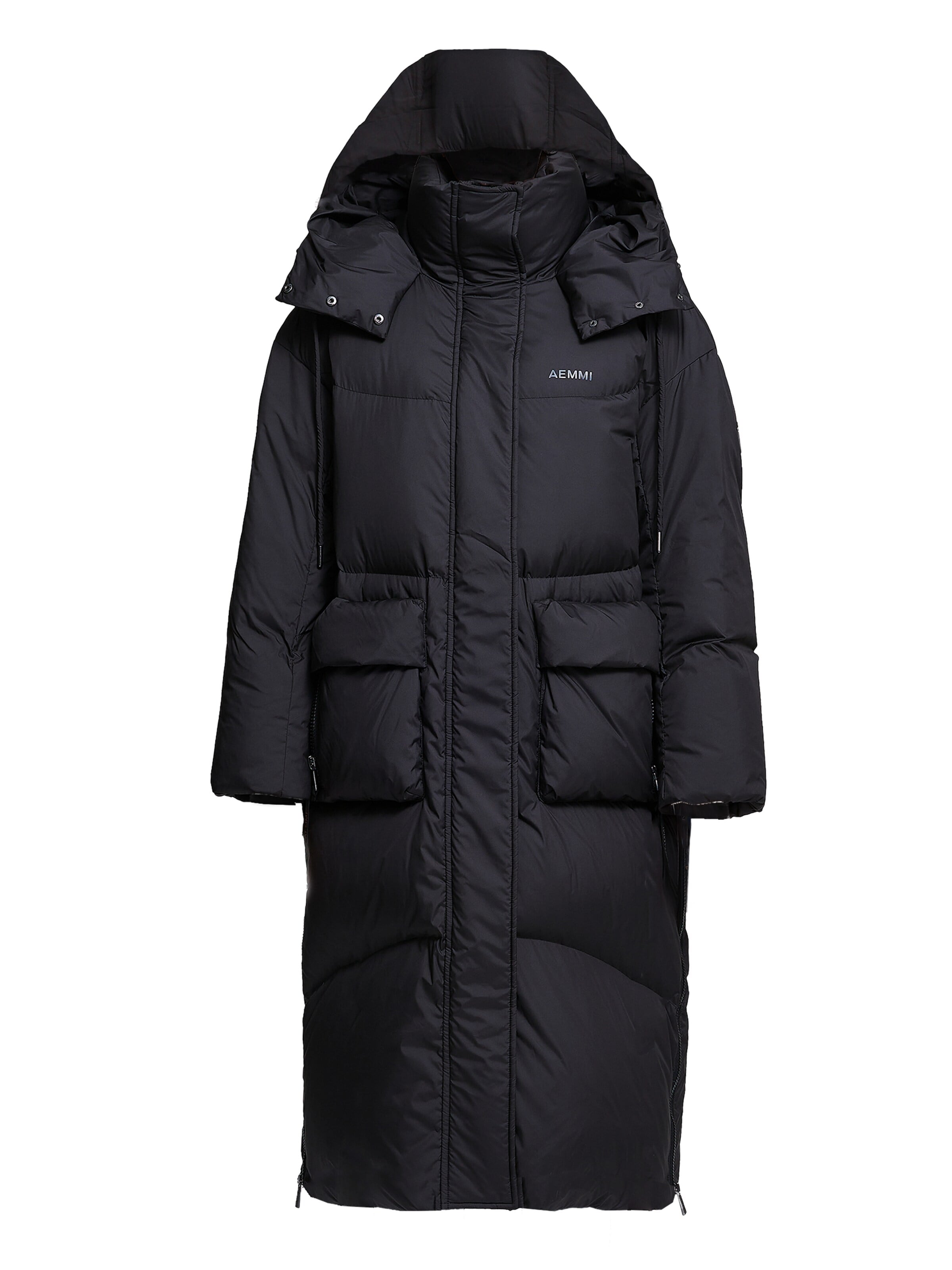 Cappotto invernale di AEMMI in nero: frontale
