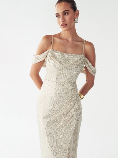 BWLDR Φόρεμα 'Amaliah' σε ανοικτό μπεζ, Άποψη προϊόντος