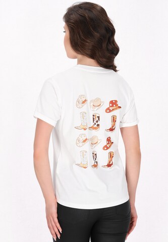 faina Shirt 'Fashion Look' in Wit: voorkant