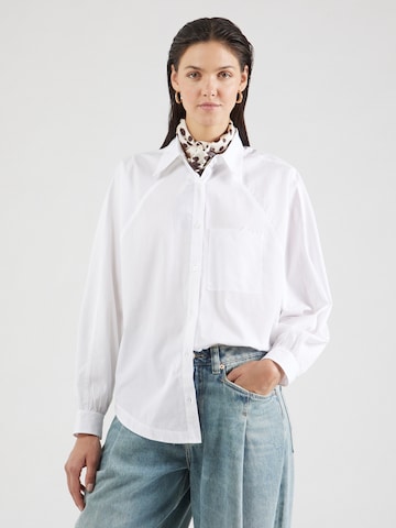 BOSS Bluse 'C_Belska' in Weiß: Vorderseite