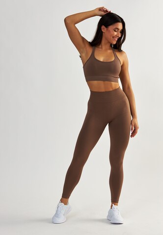 BeShaped Regular Leggings 'Sportschool koningin' in Braun
