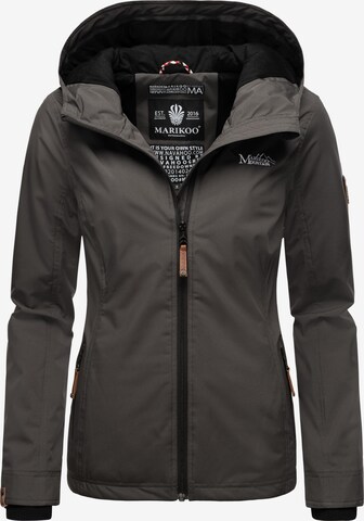 MARIKOO Between-Season Jacket 'Brombeere' in Grey: front