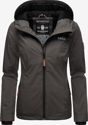 MARIKOO Between-Season Jacket 'Brombeere' in Grey: front