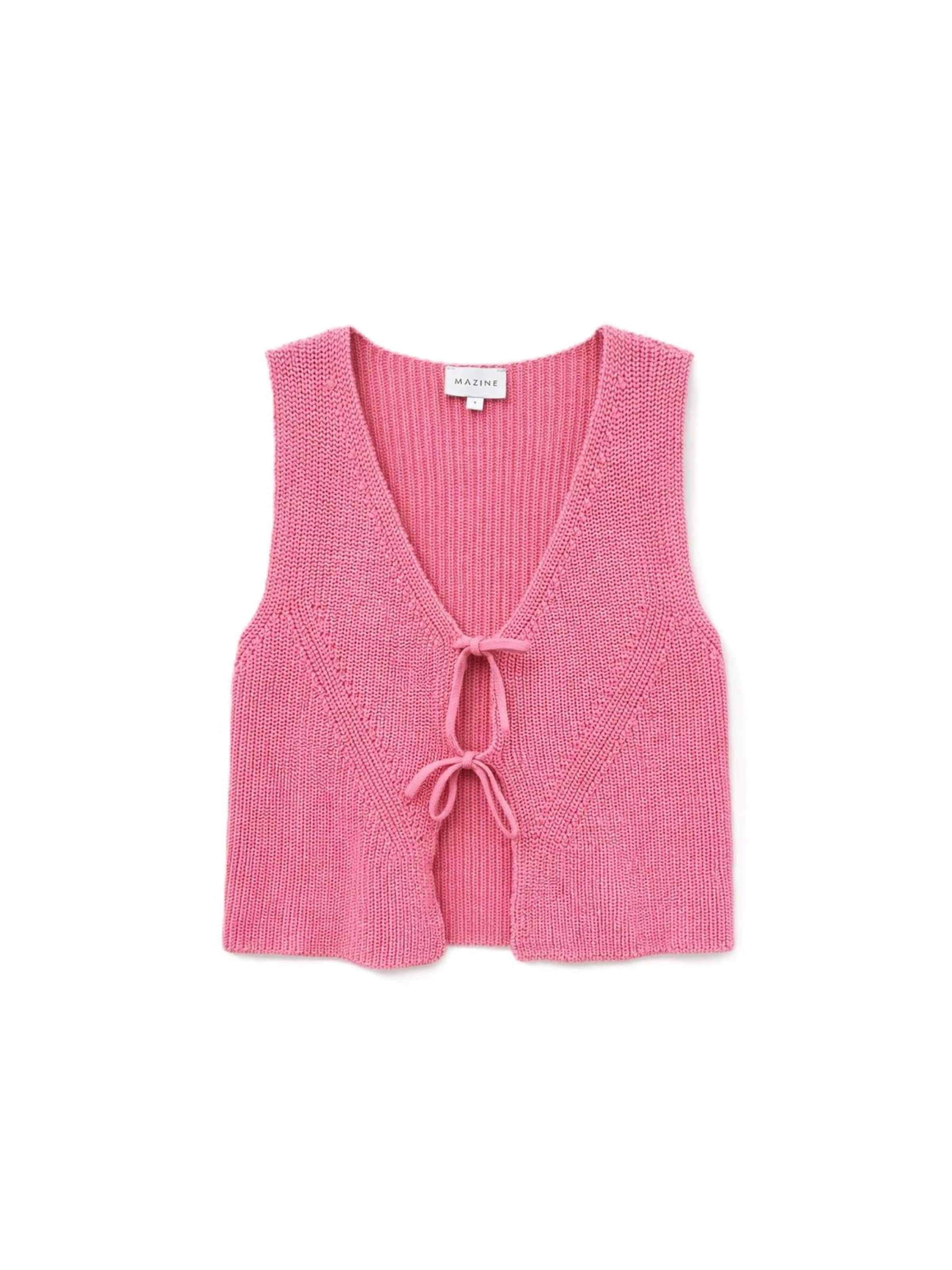 mazine Knitted Vest 'Hania' in Pink: front