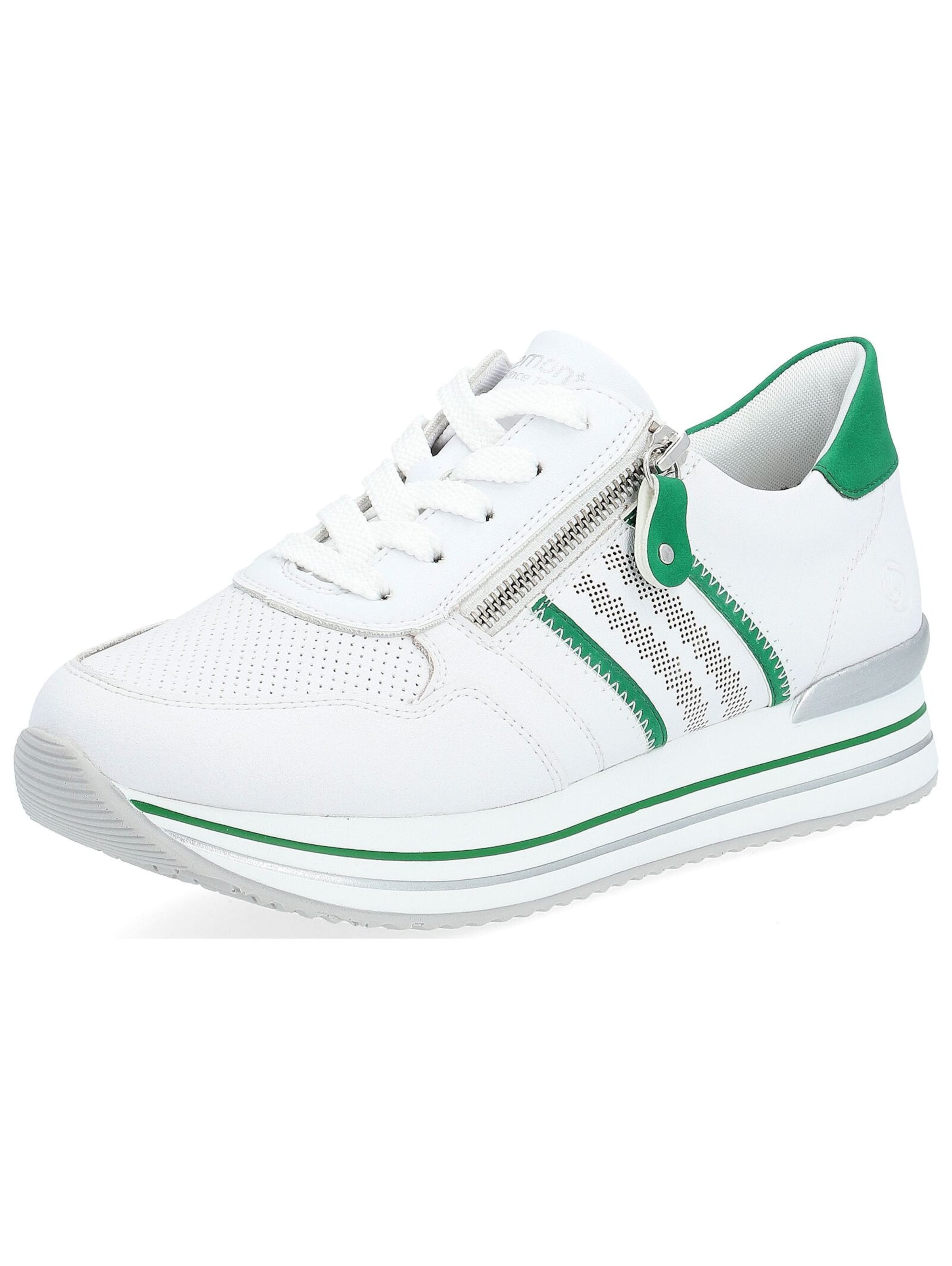 Baskets basses REMONTE en blanc : devant