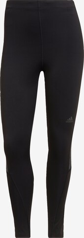 ADIDAS SPORTSWEAR Skinny Sportbroek 'Run Icons 3-Stripes' in Zwart