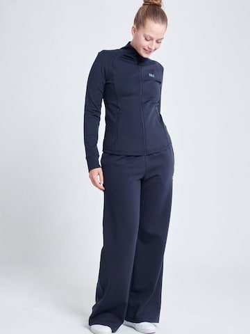 SPORTKIND Flared Workout Pants 'Trainingshose weit' in Blue