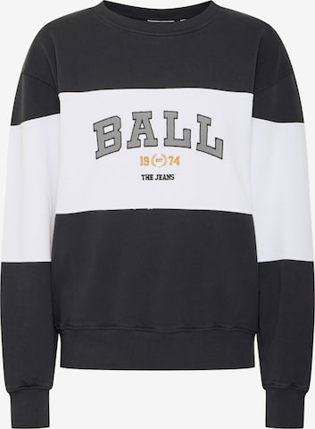 Ball Sweatshirt 'Montana' in Schwarz: Vorderseite