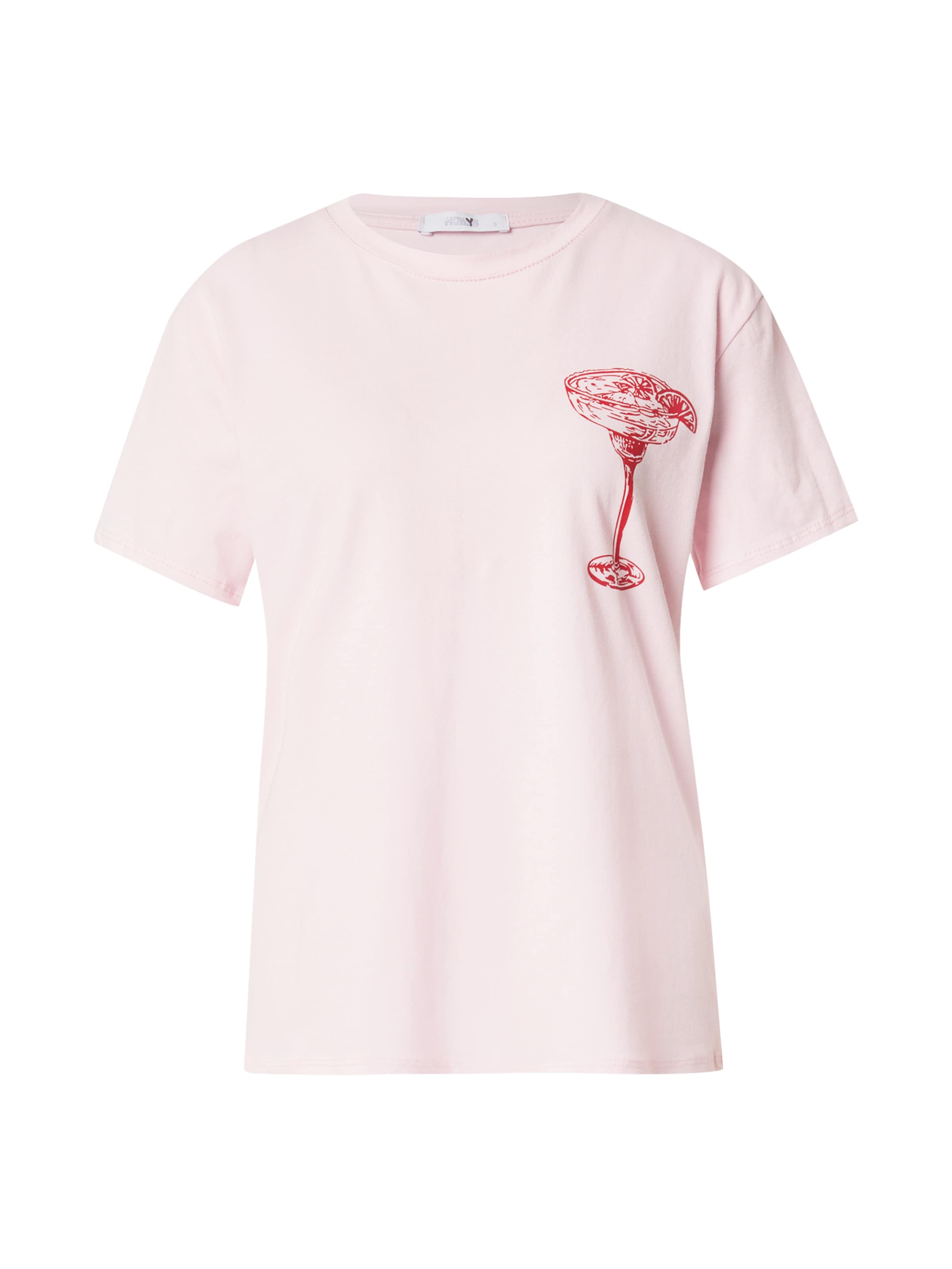 Hailys Μπλουζάκι 'Ch44eers' σε ροζ: μπροστά