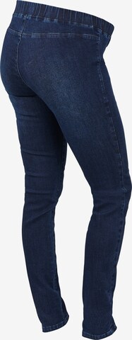 MAMALICIOUS Slimfit Jeggings 'Lola' in Blau