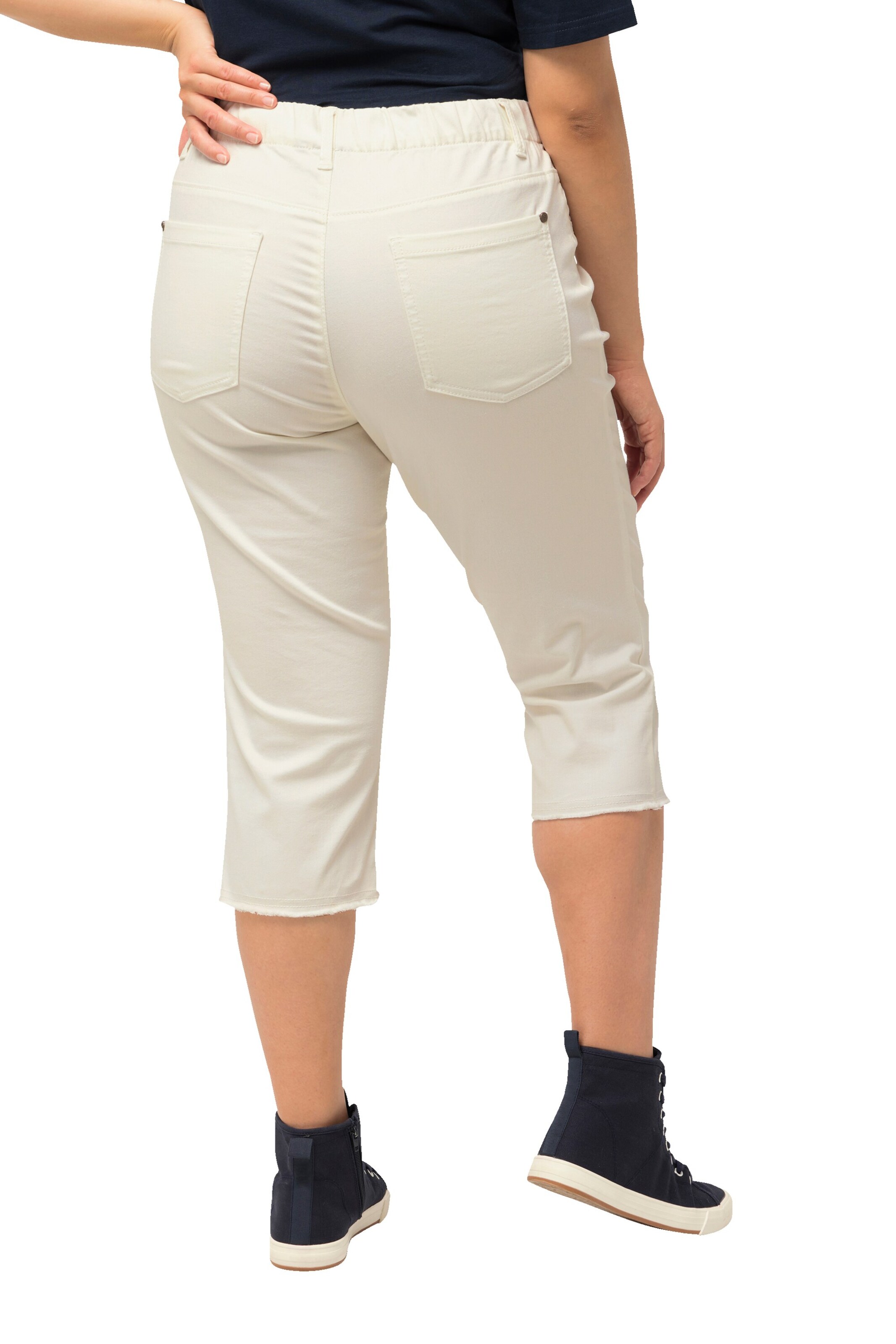 Ulla Popken Regular Trousers in White