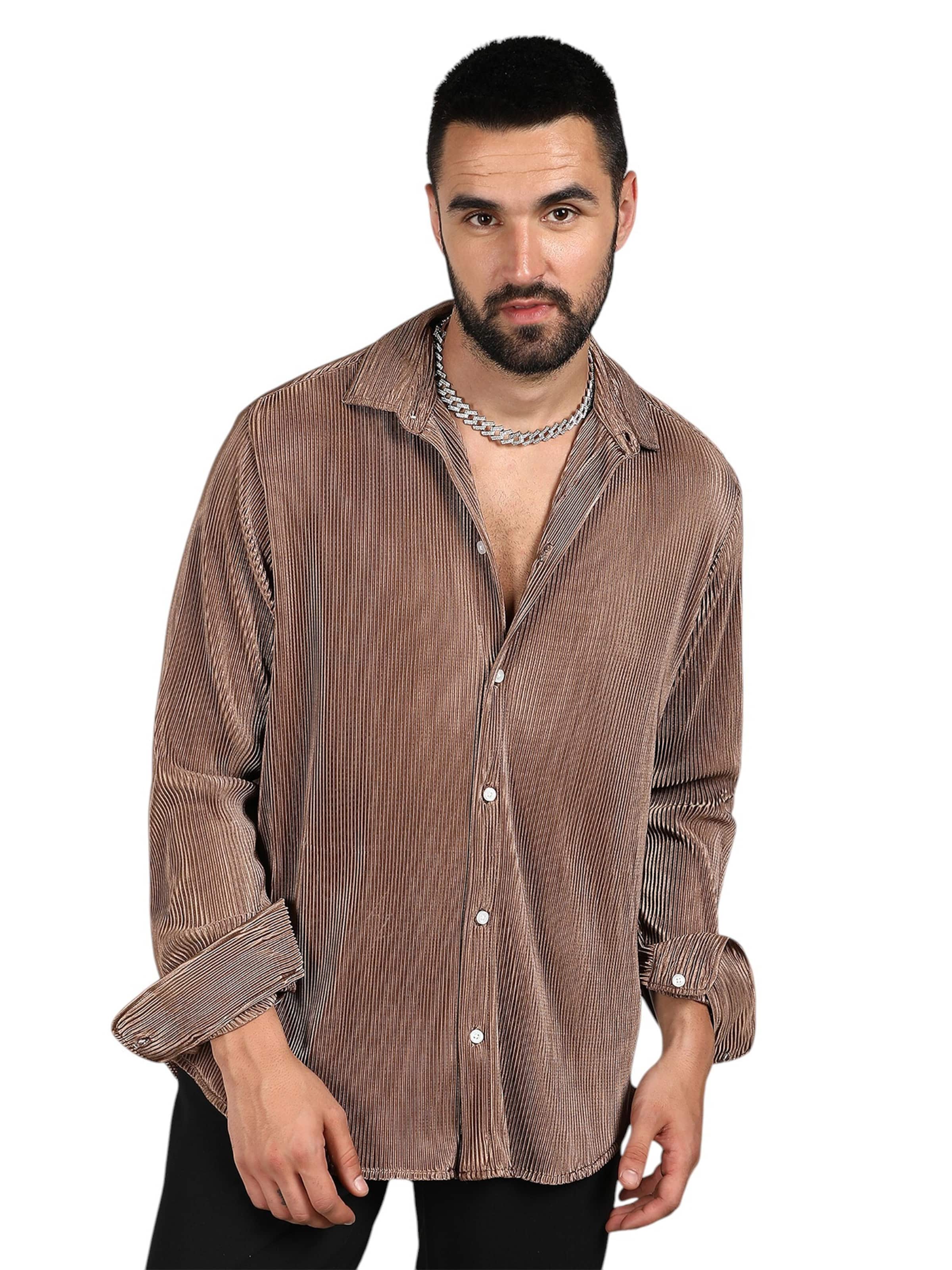 Campus Sutra Comfort fit Koszula 'Susannah' w kolorze brązowy: przód