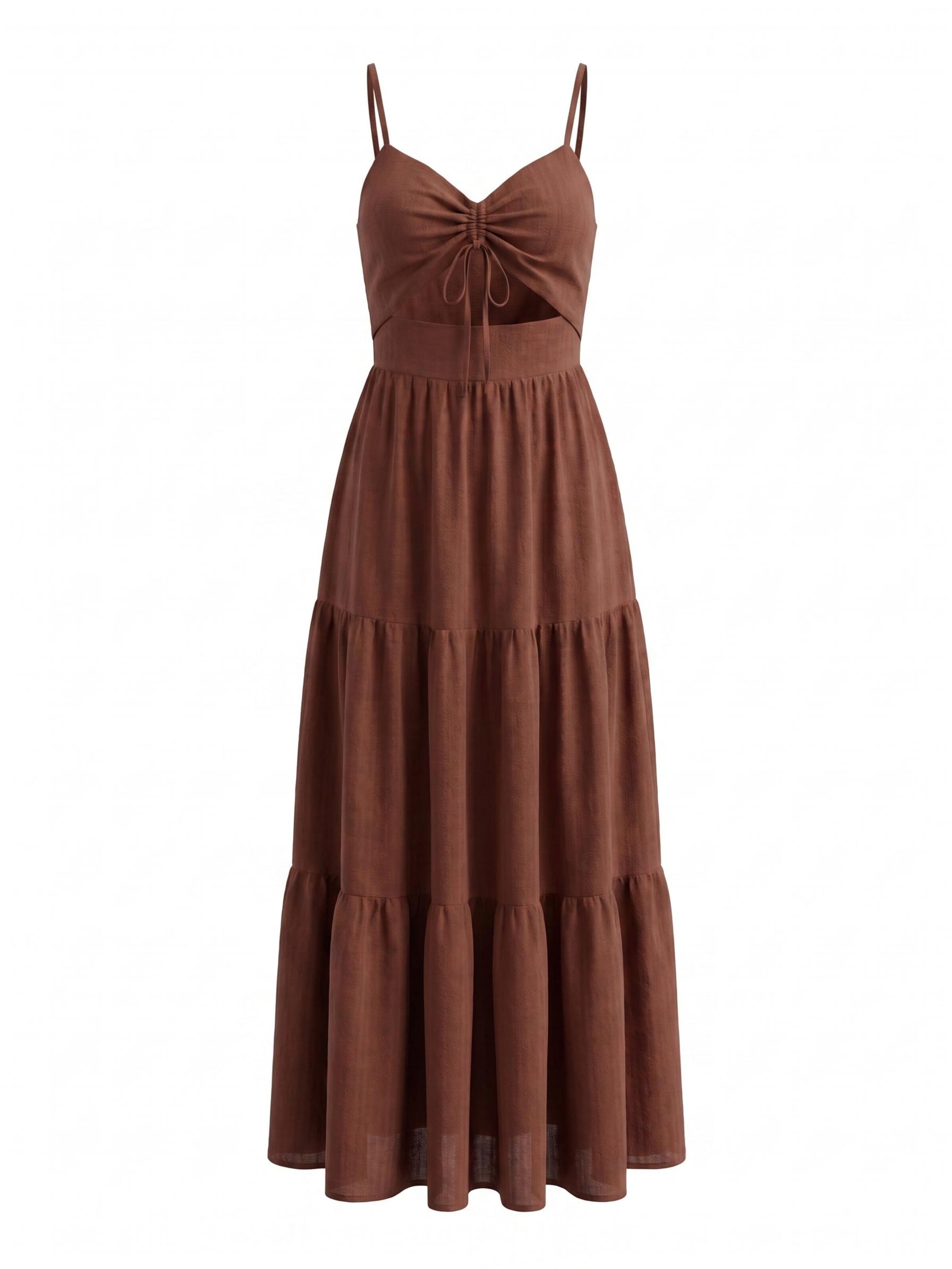 Cupshe Beach Dress in 34 in Brown, Item view