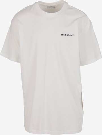 T-Shirt 'Essentials' 9N1M SENSE en blanc : devant