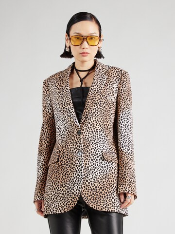 MICHAEL Michael Kors - Blazer 'CHEETAH MENSY' en beige: frente