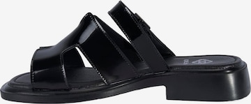Desa - Zapatos abiertos en negro: frente