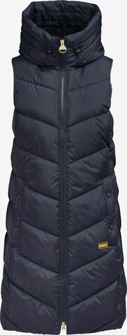 Barbour International Vest in Blue: front