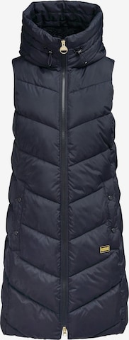 Barbour International Vest in Blue: front