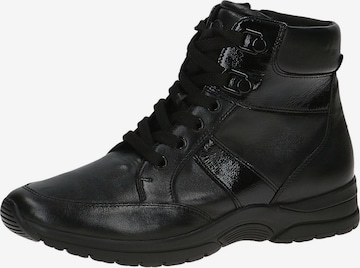 CAPRICE Schnürstiefelette in Schwarz: Vorderseite
