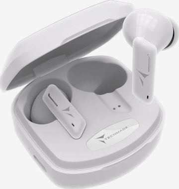 Casques 'Techmade Earbuds K175 Weiß' Techmade en blanc : devant