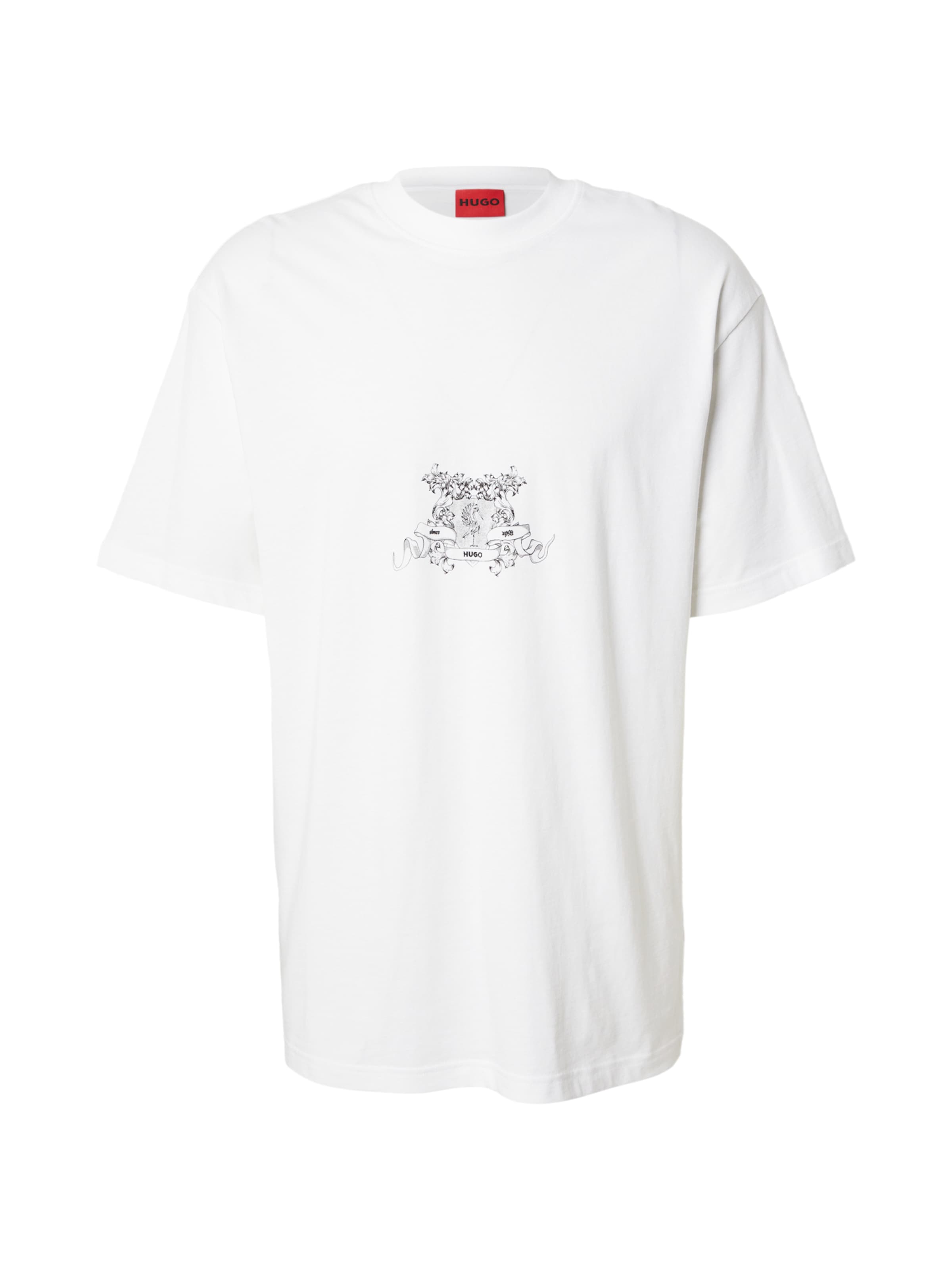 HUGO - Camiseta 'Duarms' en blanco: frente