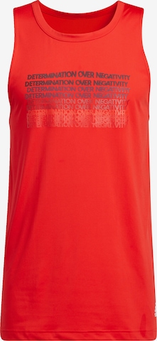 sarkans ADIDAS PERFORMANCE Sporta krekls 'D.O.N. Issue': no priekšpuses