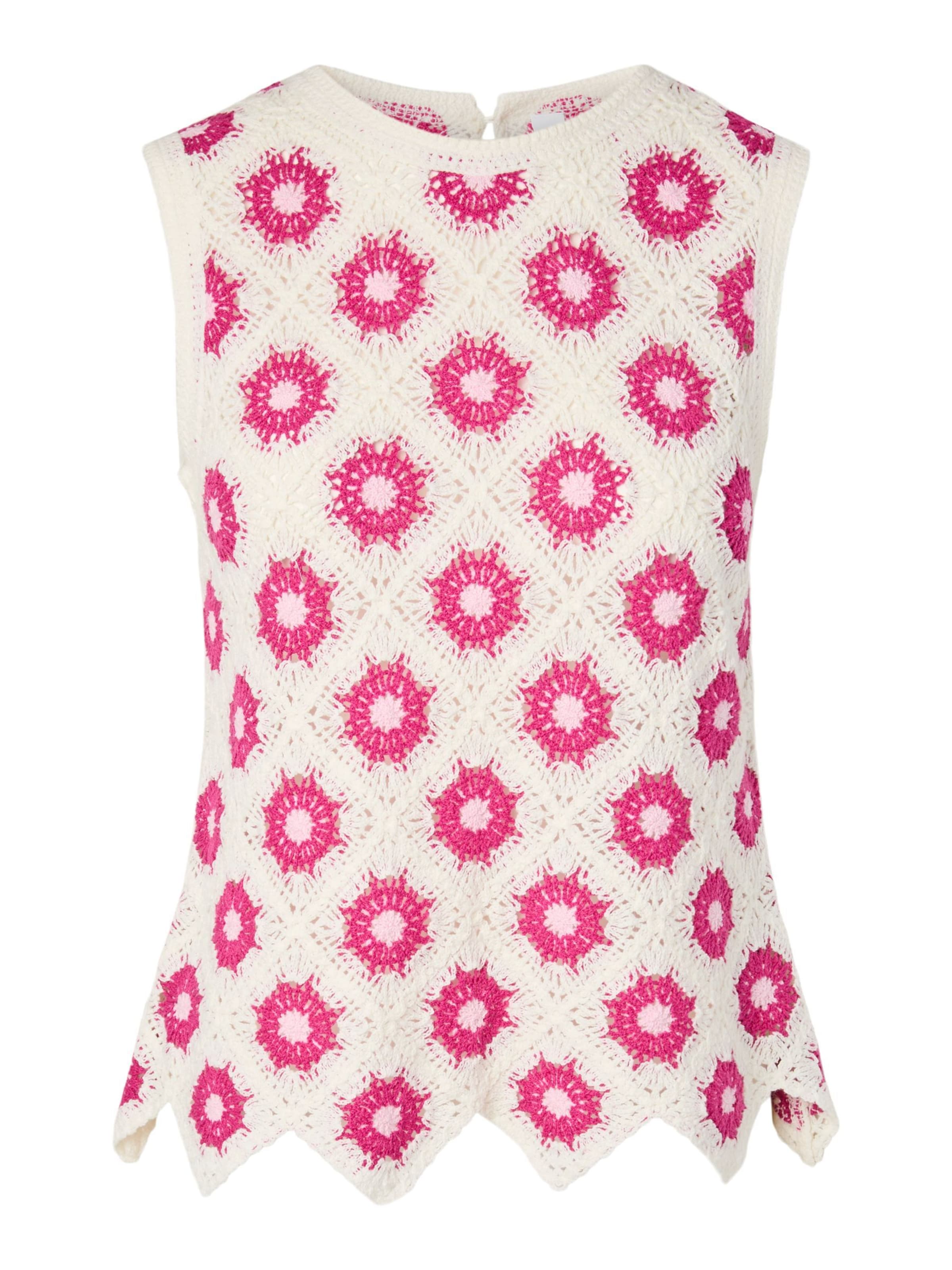 YAS Haut en S en rose / blanc, Vue avec produit