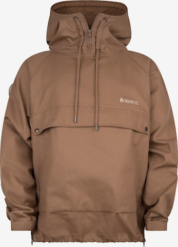 NOORLYS Übergangsparka 'BRÄÄD' in Blau: Vorderseite