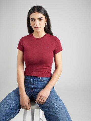 Tommy Jeans Tričko – červená: přední strana