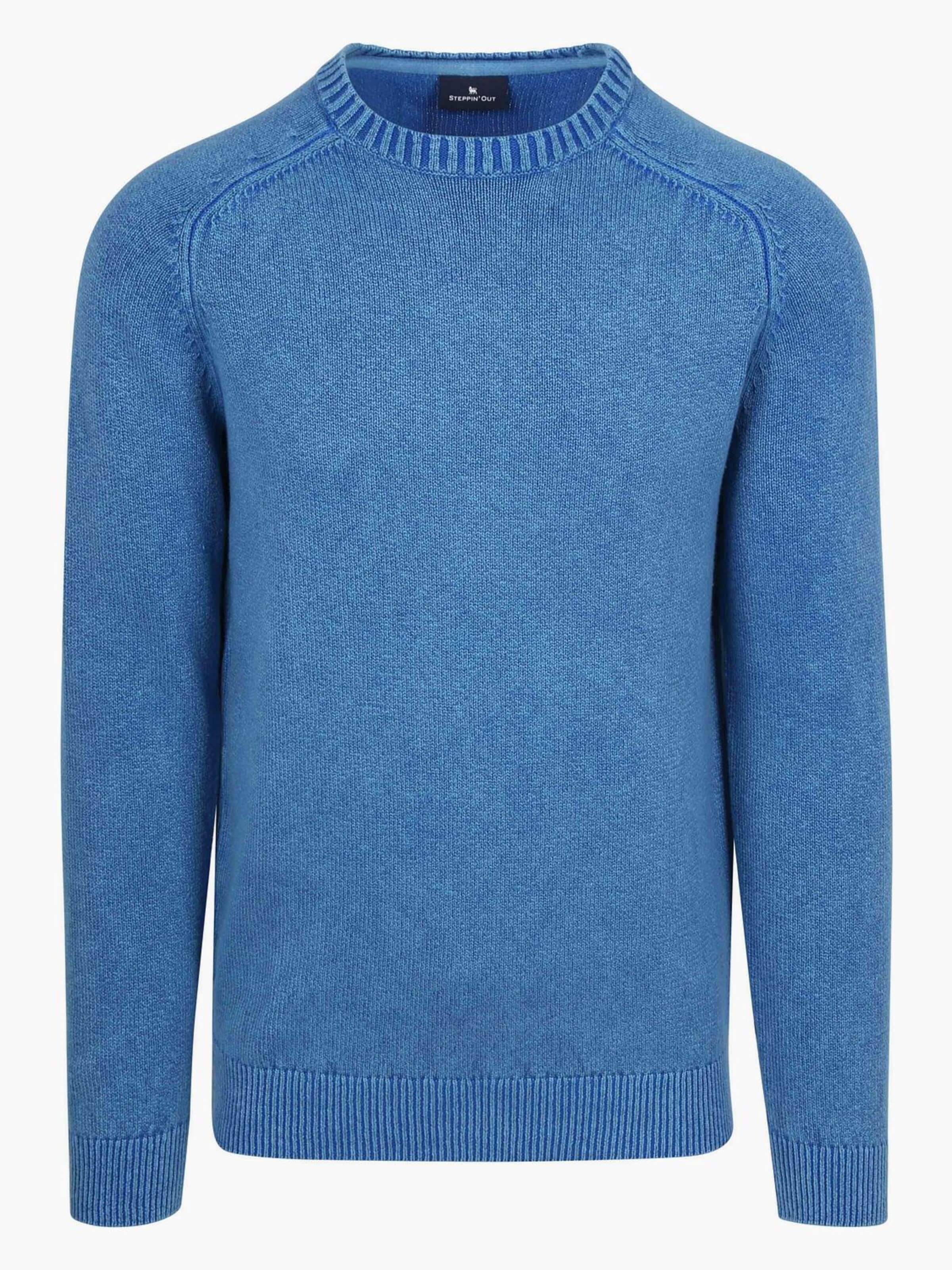 Steppin' out Trui in Blauw: voorkant