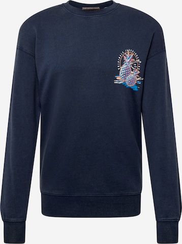 JACK & JONES - Sweatshirt 'TROPICANA' em azul: frente