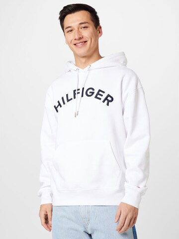 Sweat-shirt TOMMY HILFIGER en blanc : devant