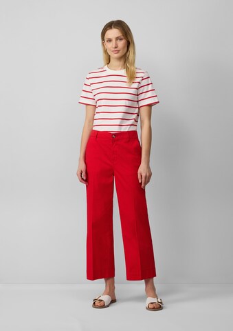 Wide Leg Pantalon à plis s.Oliver en rouge