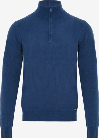 Pull-over Threadbare en bleu : devant