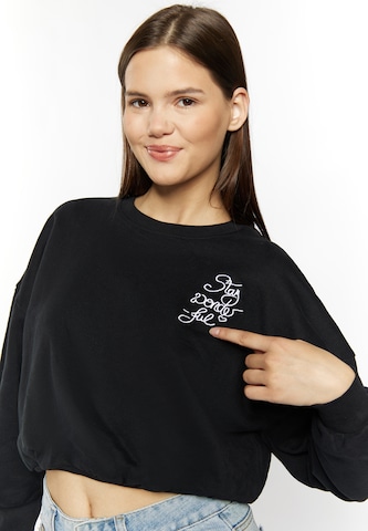 MYMOSweater majica 'Keepsudry' - crna boja