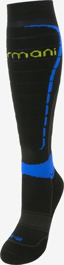 normani Chaussettes de sport en bleu / jaune / noir, Vue avec produit