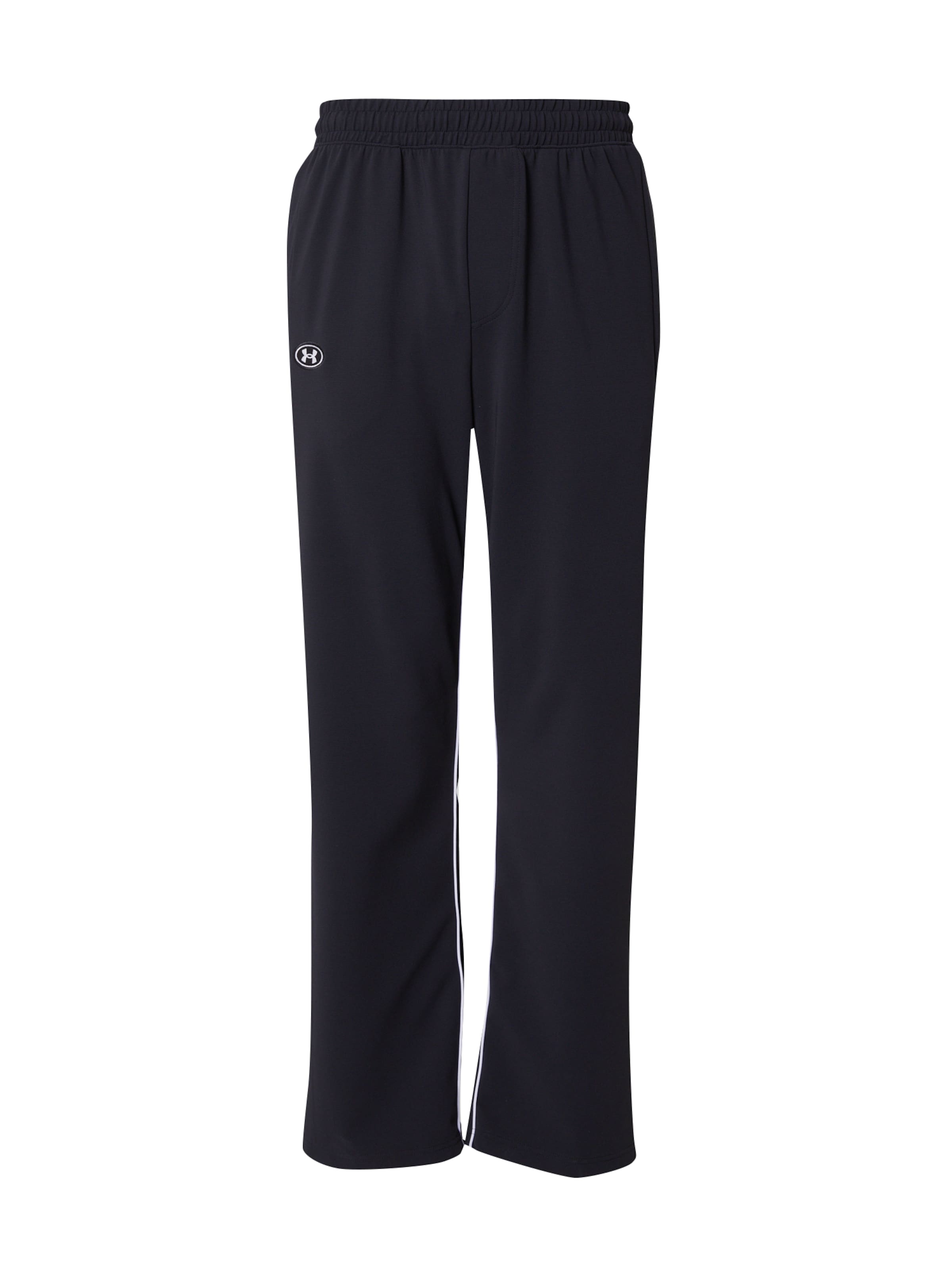 UNDER ARMOUR Loosefit Sportovní kalhoty – černá: přední strana