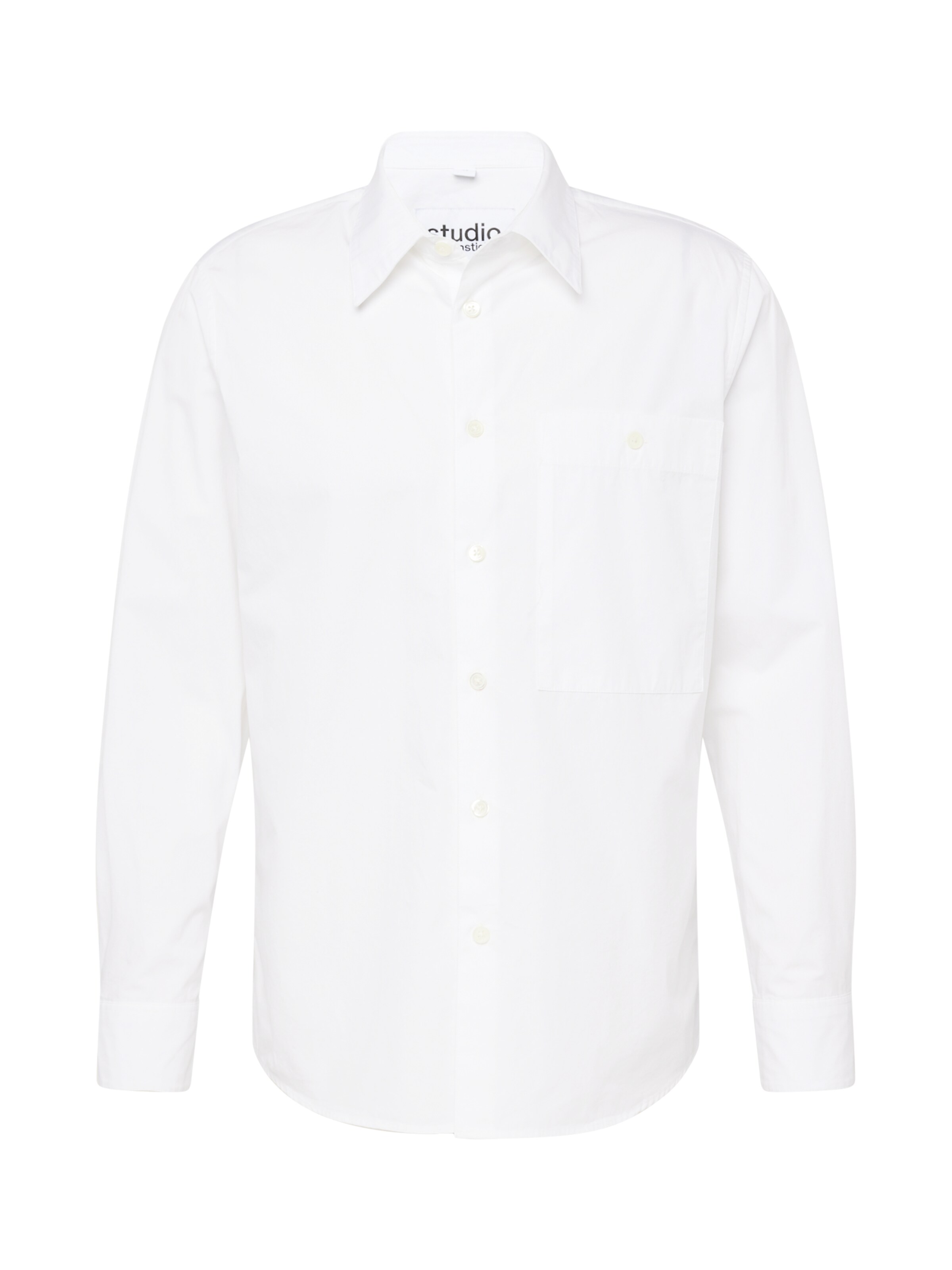 Regular fit Camicia di Studio Seidensticker in bianco: frontale