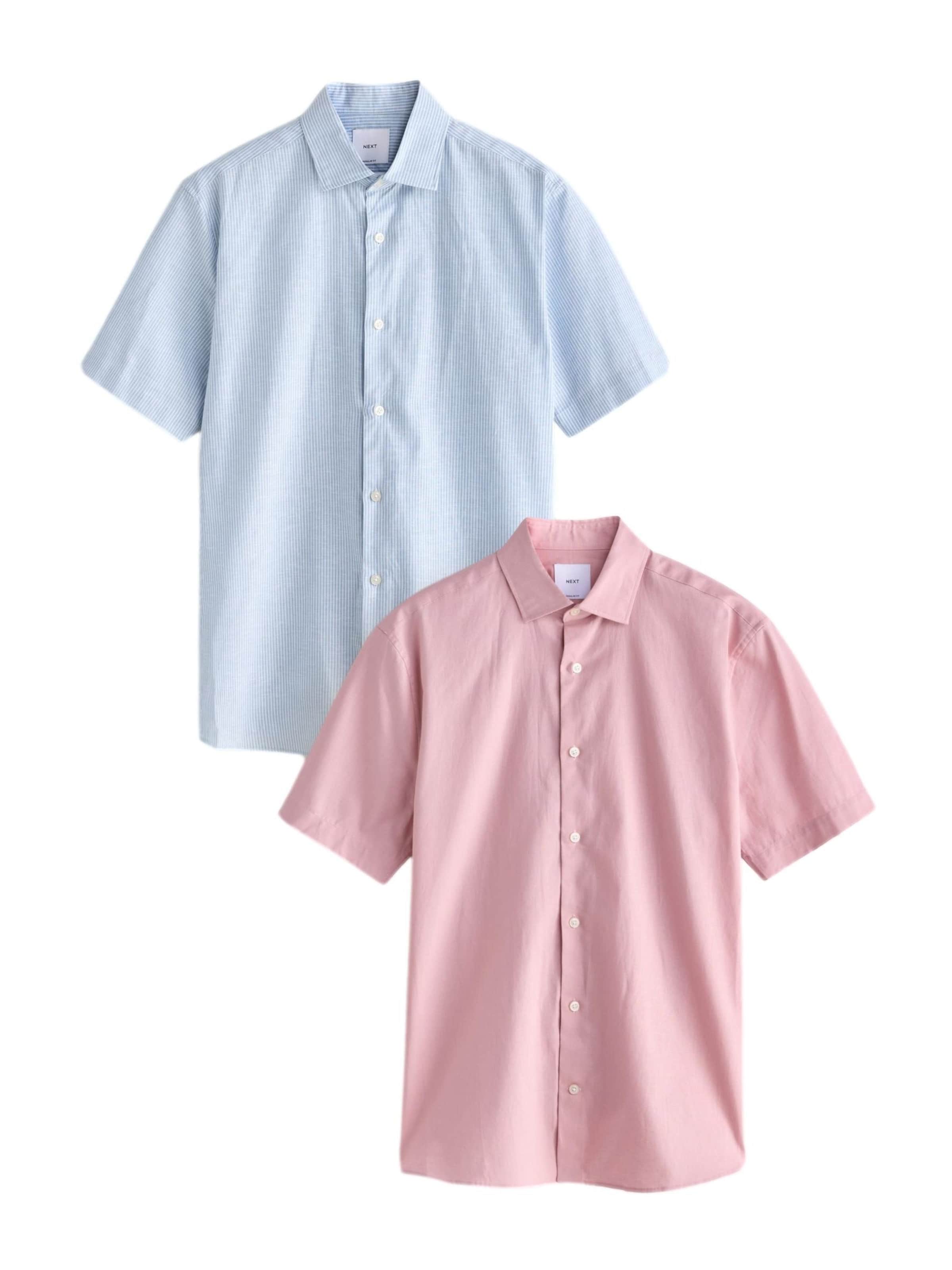 Next Overhemd in Blauw: voorkant