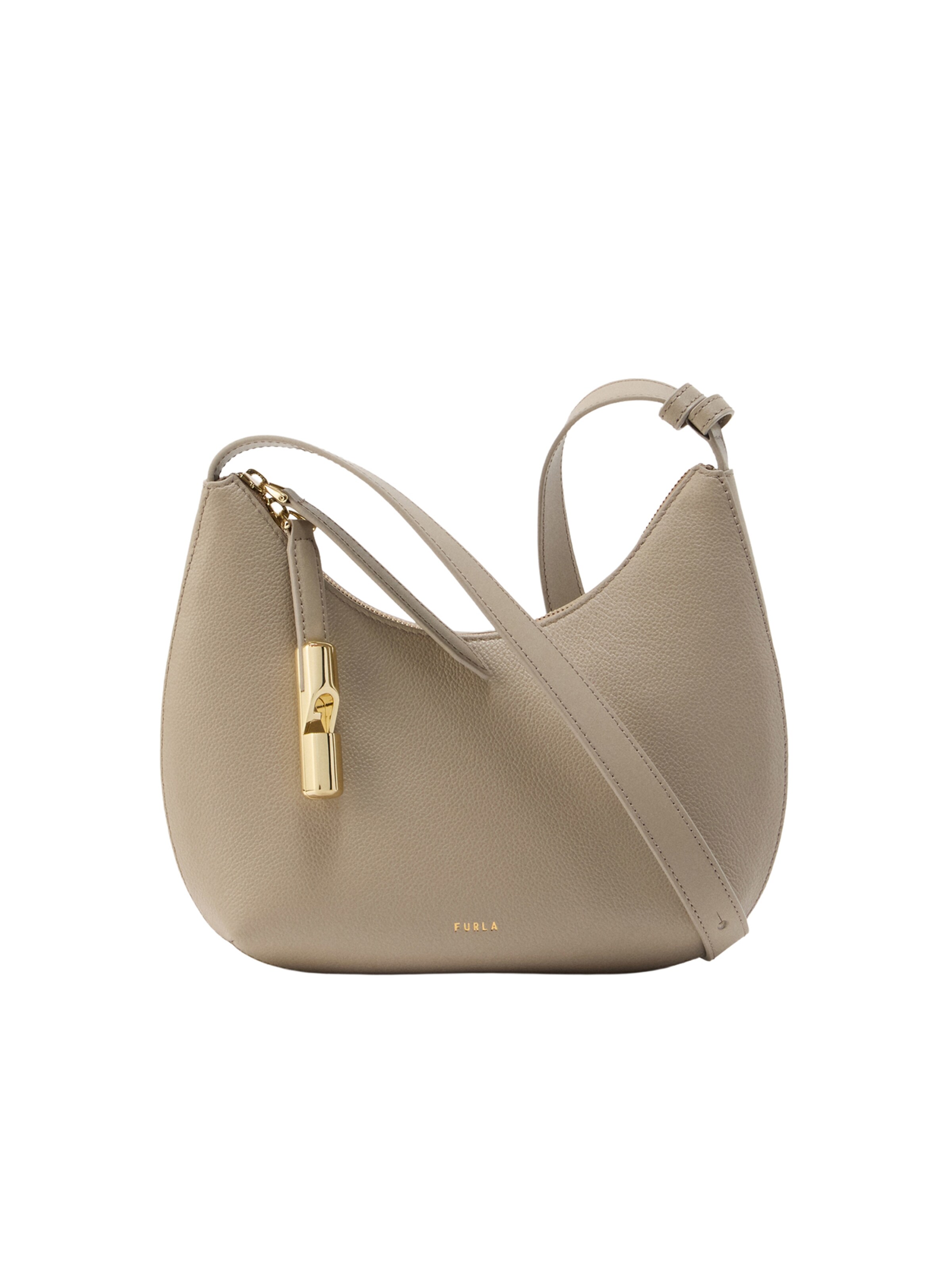 FURLA Crossbody bag 'GOCCIA' in Beige: front