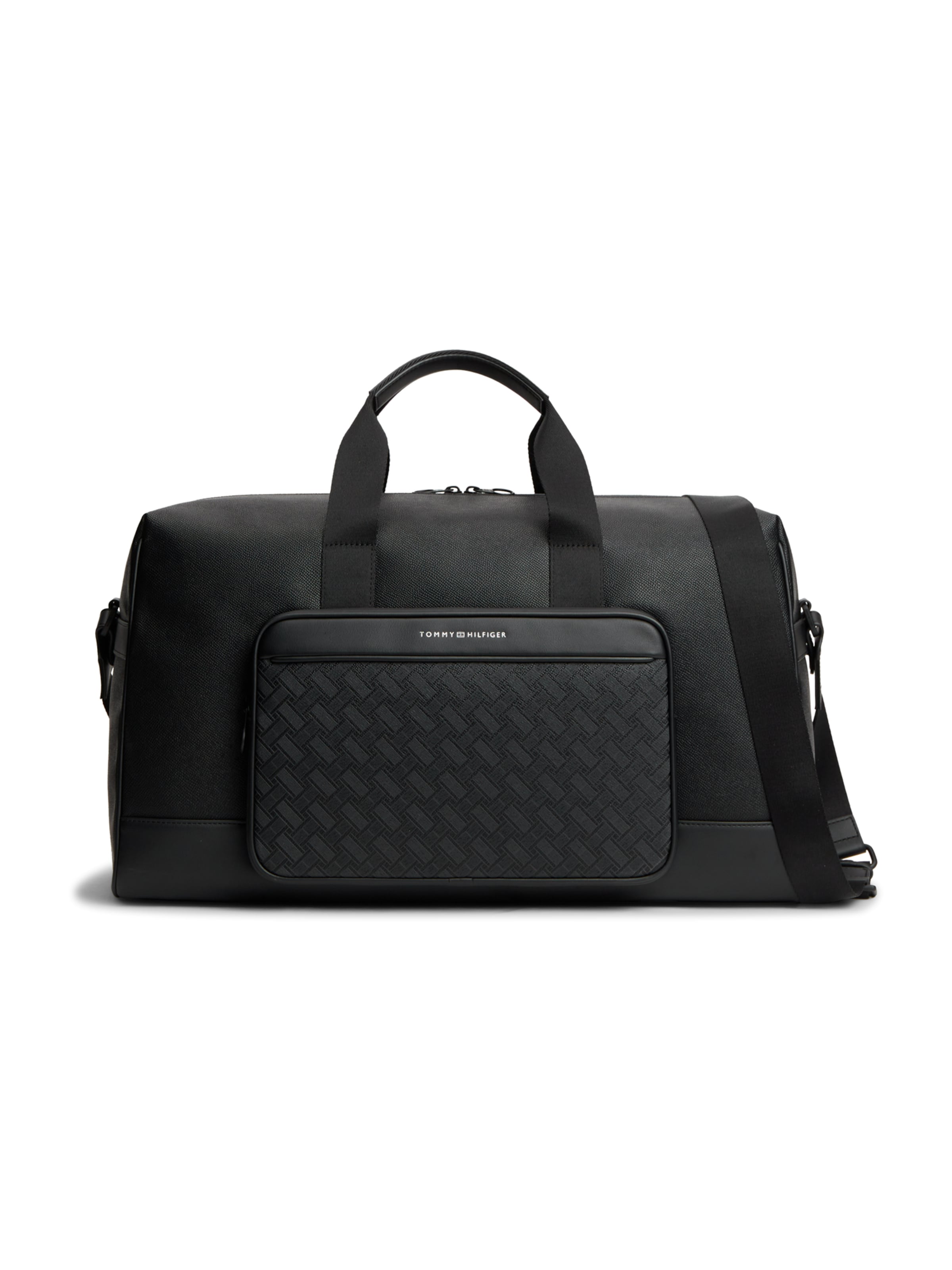 TOMMY HILFIGER Travel Bag in Black: front