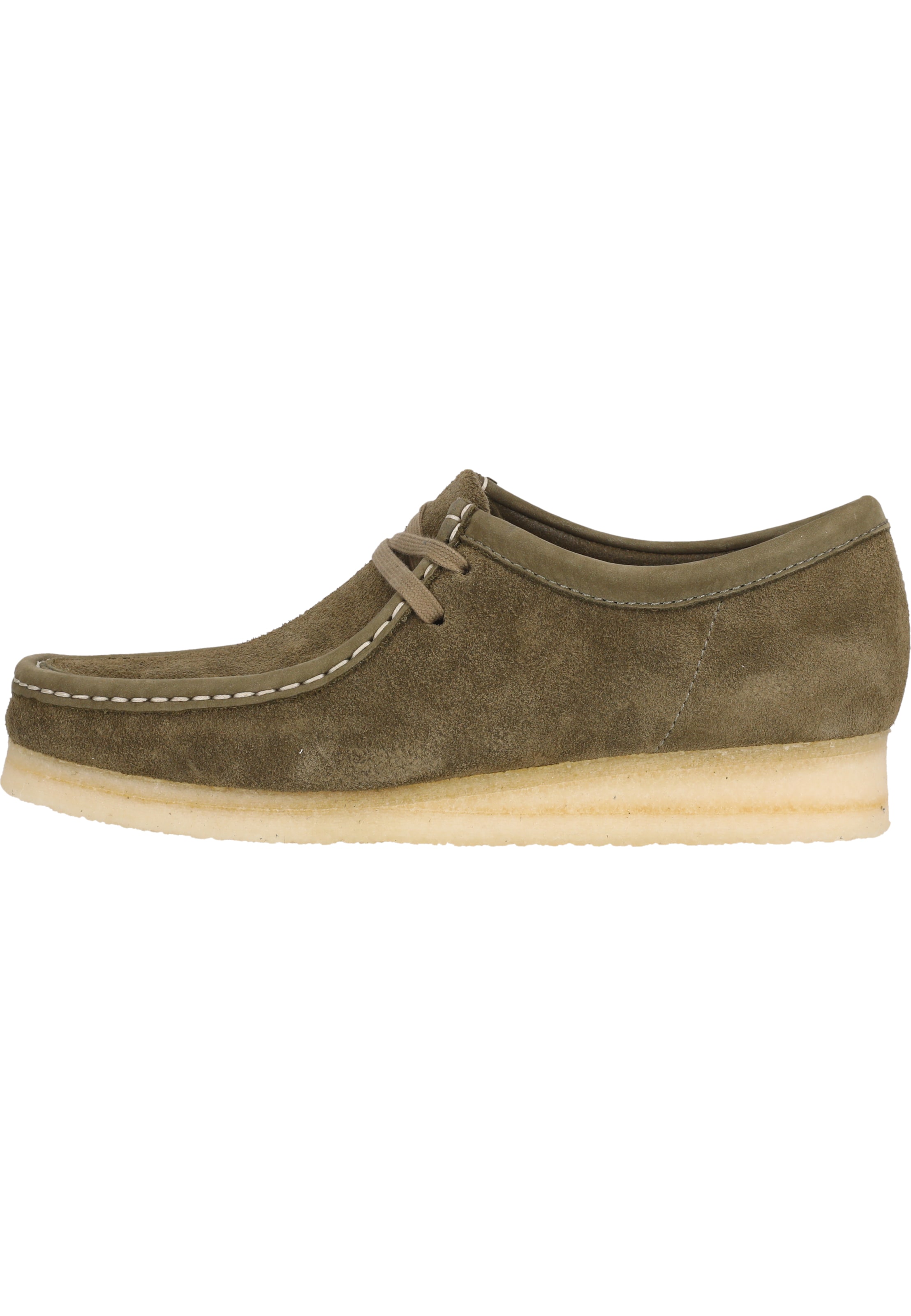 CLARKS Schnürschuhe 'Wallabee' in Grün
