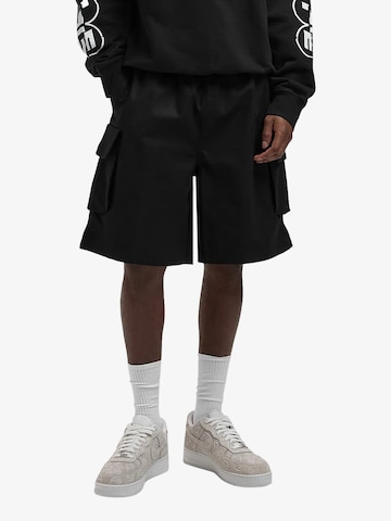 Wide leg Pantaloni cargo di ARTE ANTWERP in nero: frontale