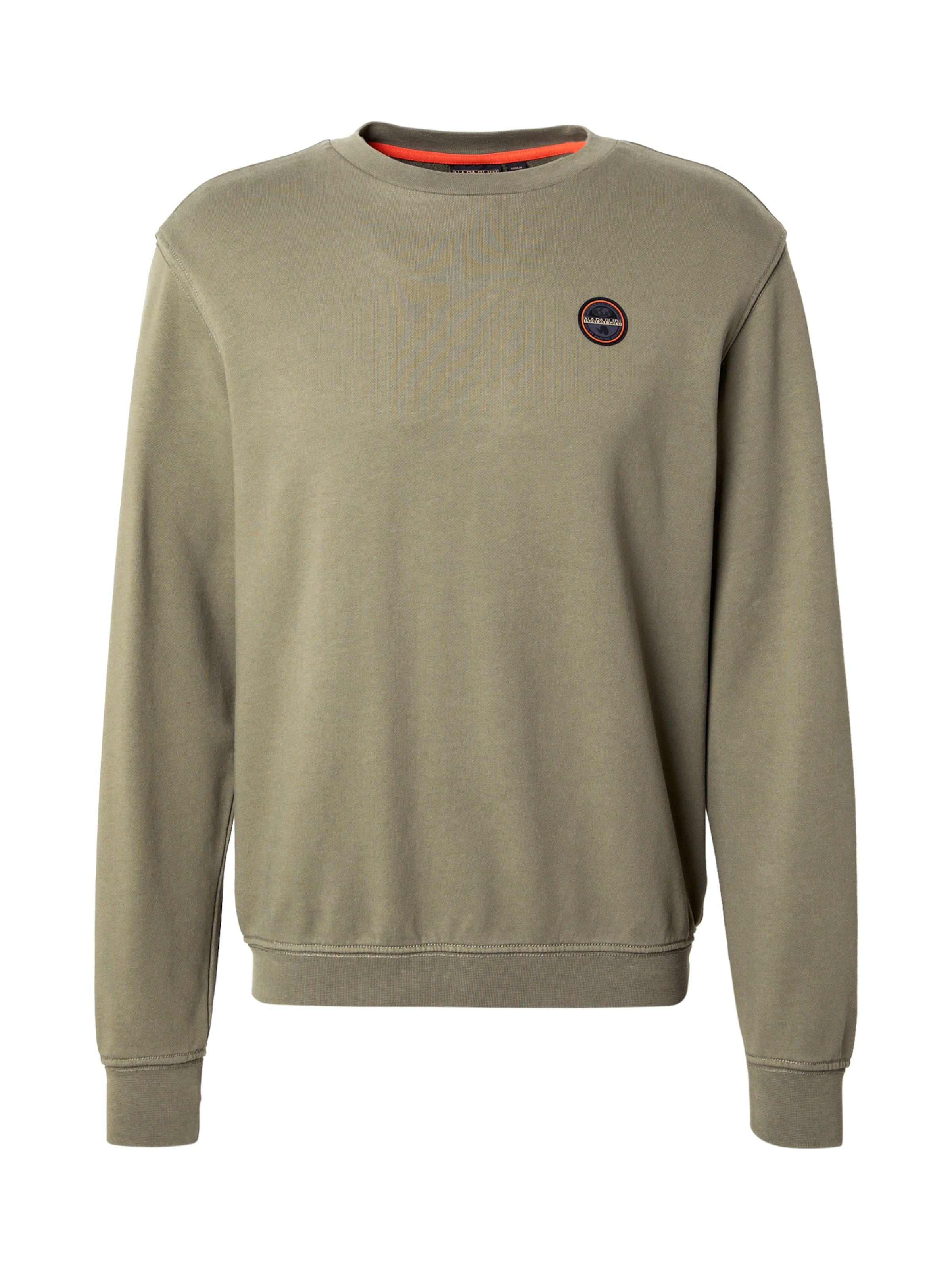 NAPAPIJRI Μπλούζα φούτερ 'B-BADGE' σε πράσινο: μπροστά