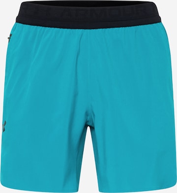 UNDER ARMOUR Sportbroek 'Peak' in Blauw: voorkant