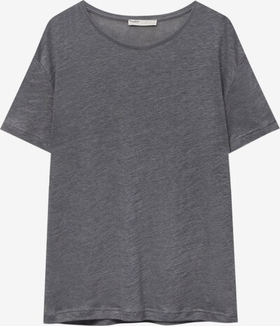 Pull&Bear T-shirt en gris foncé, Vue avec produit