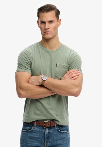 Superdry & Co Shirt 'Essential' in Groen: voorkant