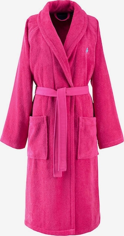 Ralph Lauren Home Bademantel lang 'POLOPLAYER' in Pink: Vorderseite