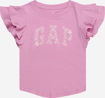 T-Shirt GAP en rose : devant